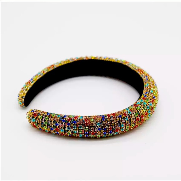 Baroque Crystal Rhinestone Headband - Picture 2 of 5